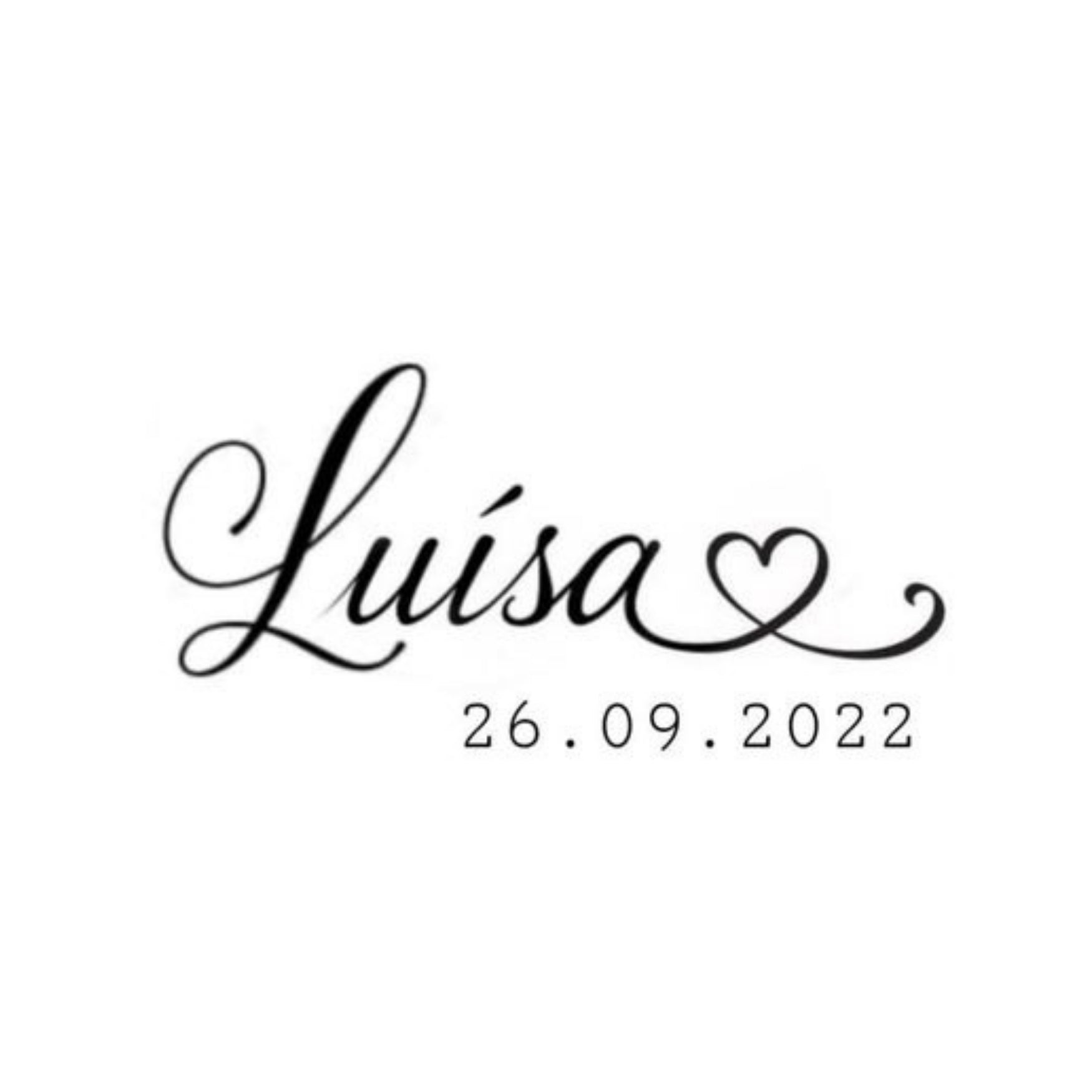 Custom Child Name Tattoo