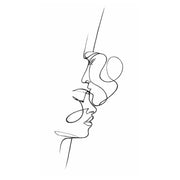 Custom Line Art Face Tattoo