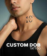 Custom Date Of Birth Tattoos