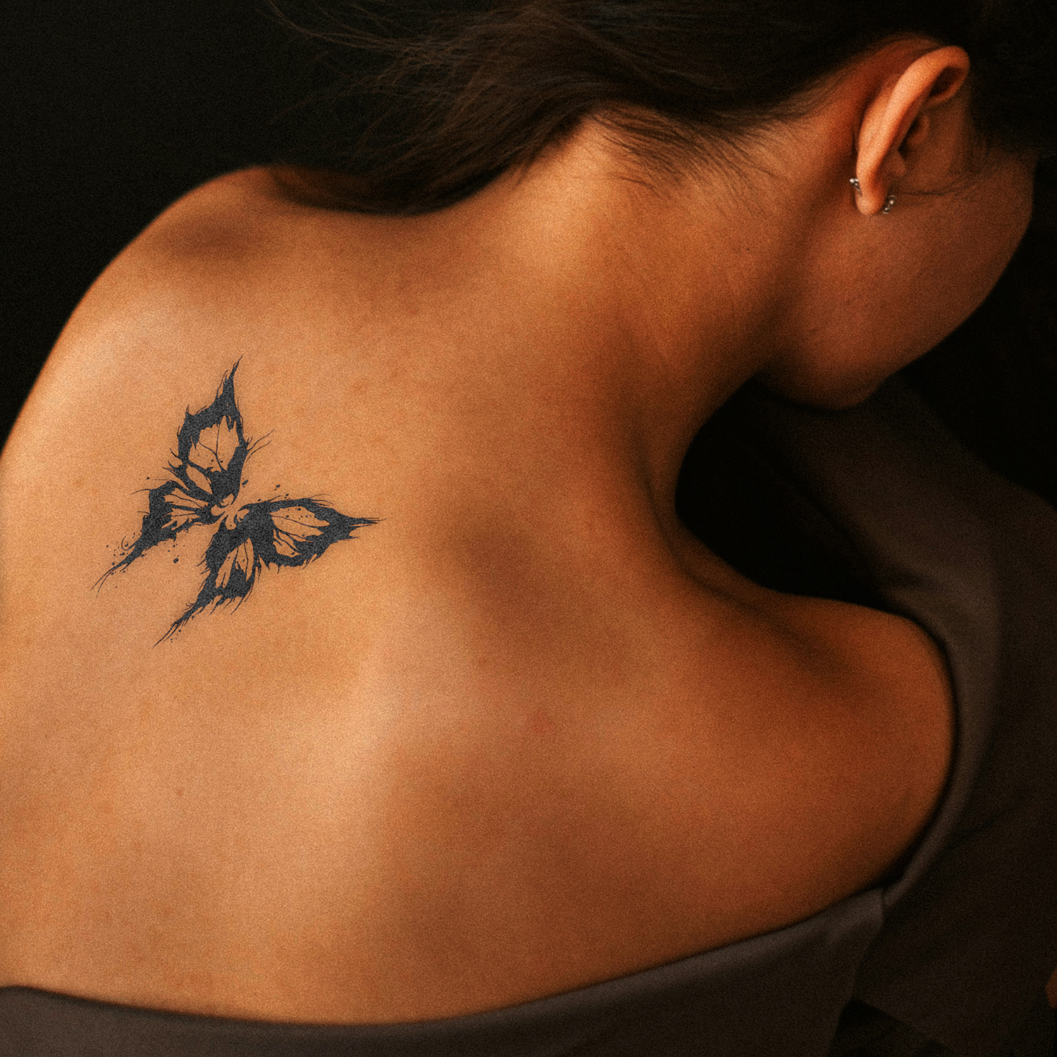 Dark Butterfly Tattoo