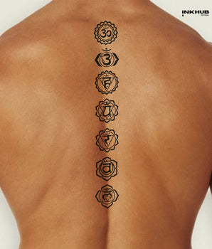 Spiritual Chakras - Semi Permanent Tattoo