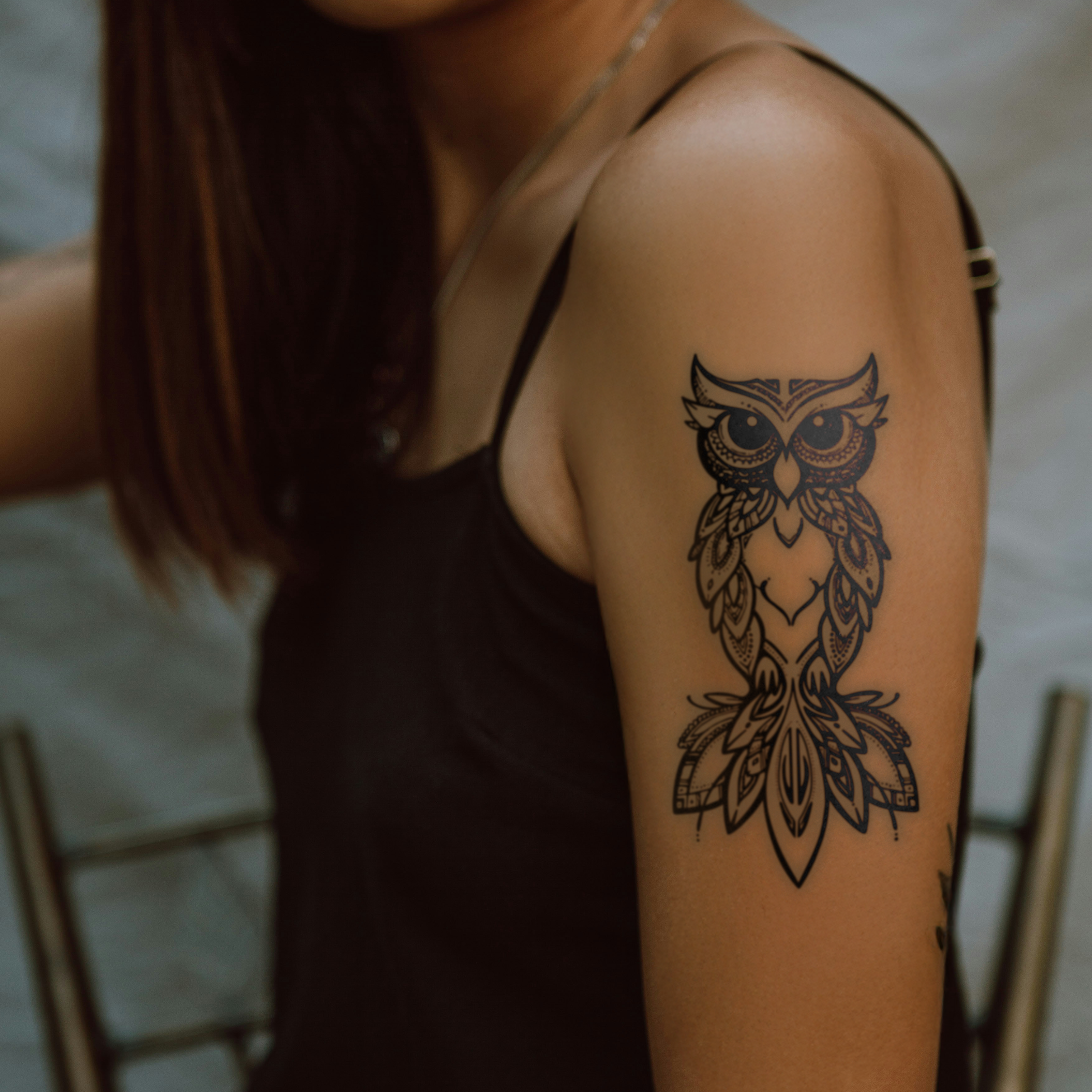 Ethereal Owl Tattoo