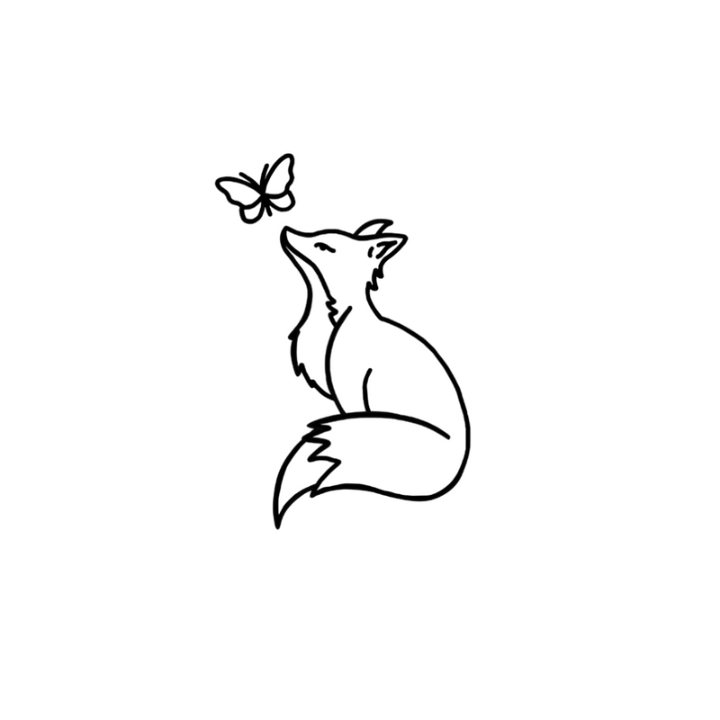 Foxy Flutters Tattoo 