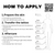 How to apply