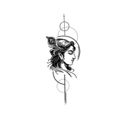 Krishna In Dhyan tattoos