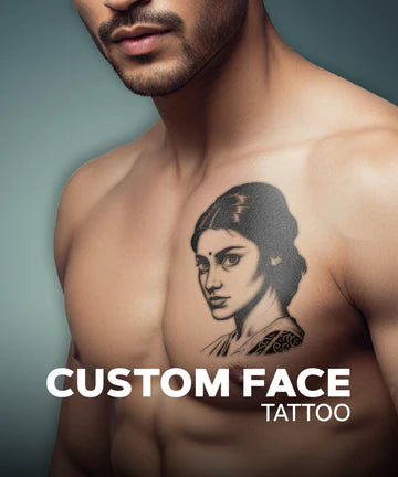Face Portrait Custom Tattoos
