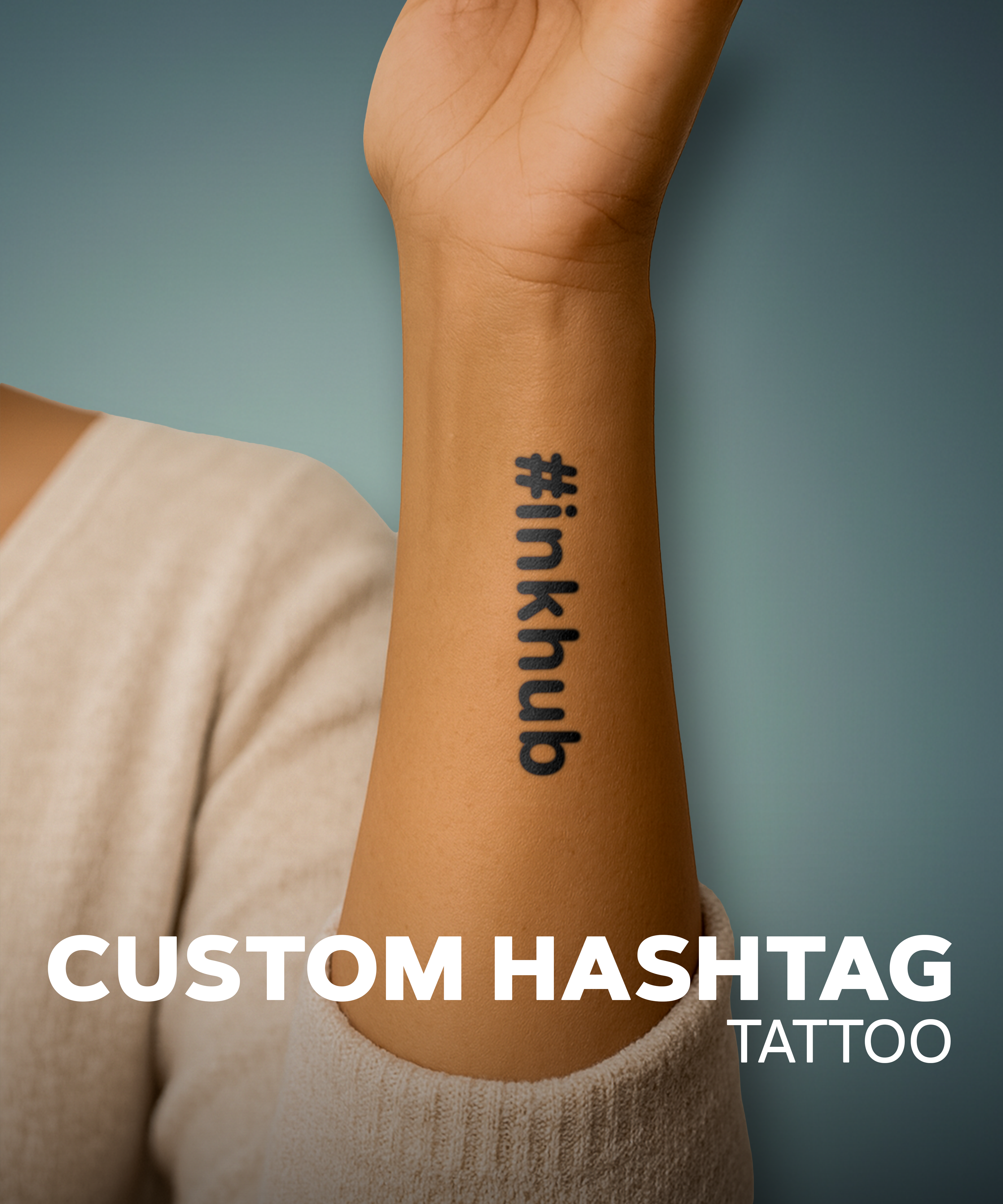 Custom Hashtag Tattoos