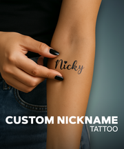 Custom Nickname Tattoos