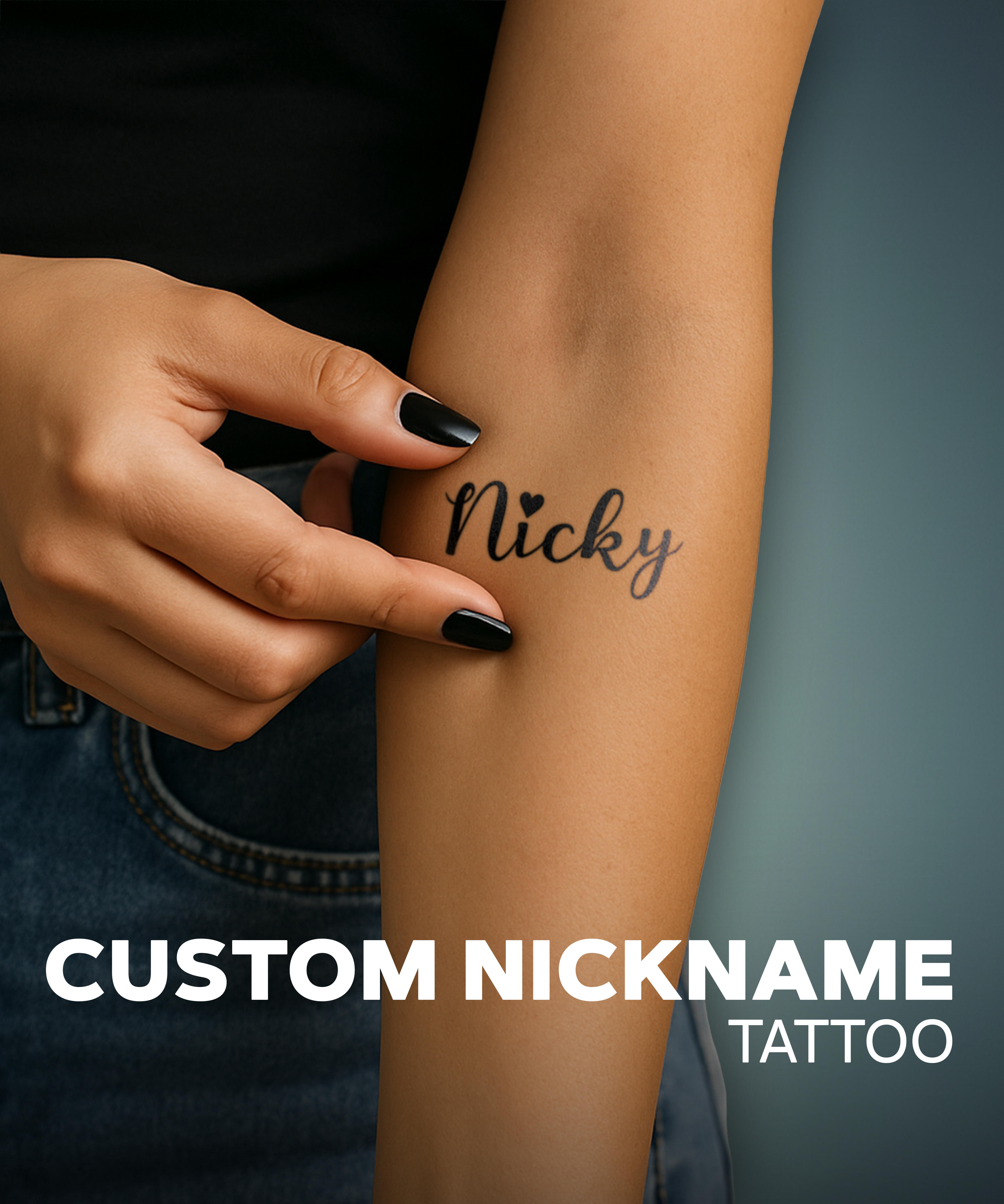 custom nickname tattoo banner
