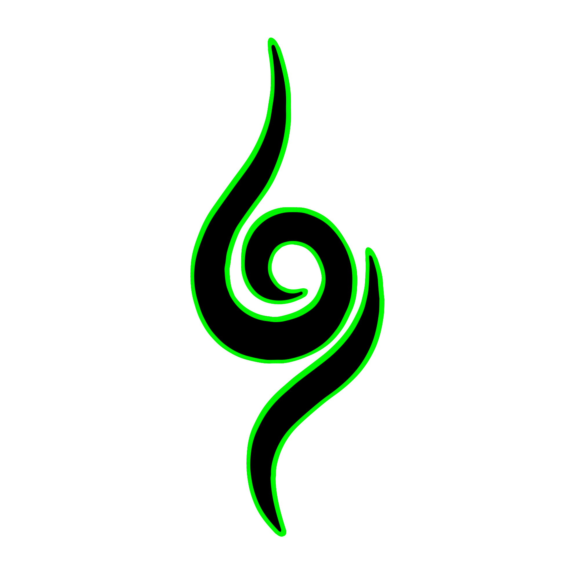 Neon Spiral TATTOOS