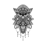 Owl Mandala Tattoo