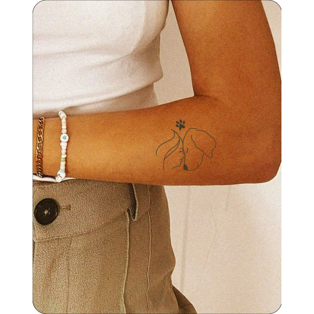 Paw & Heart Tattoo