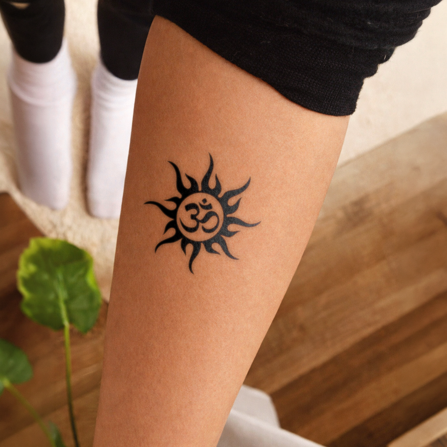 Sunrise Om tattoo