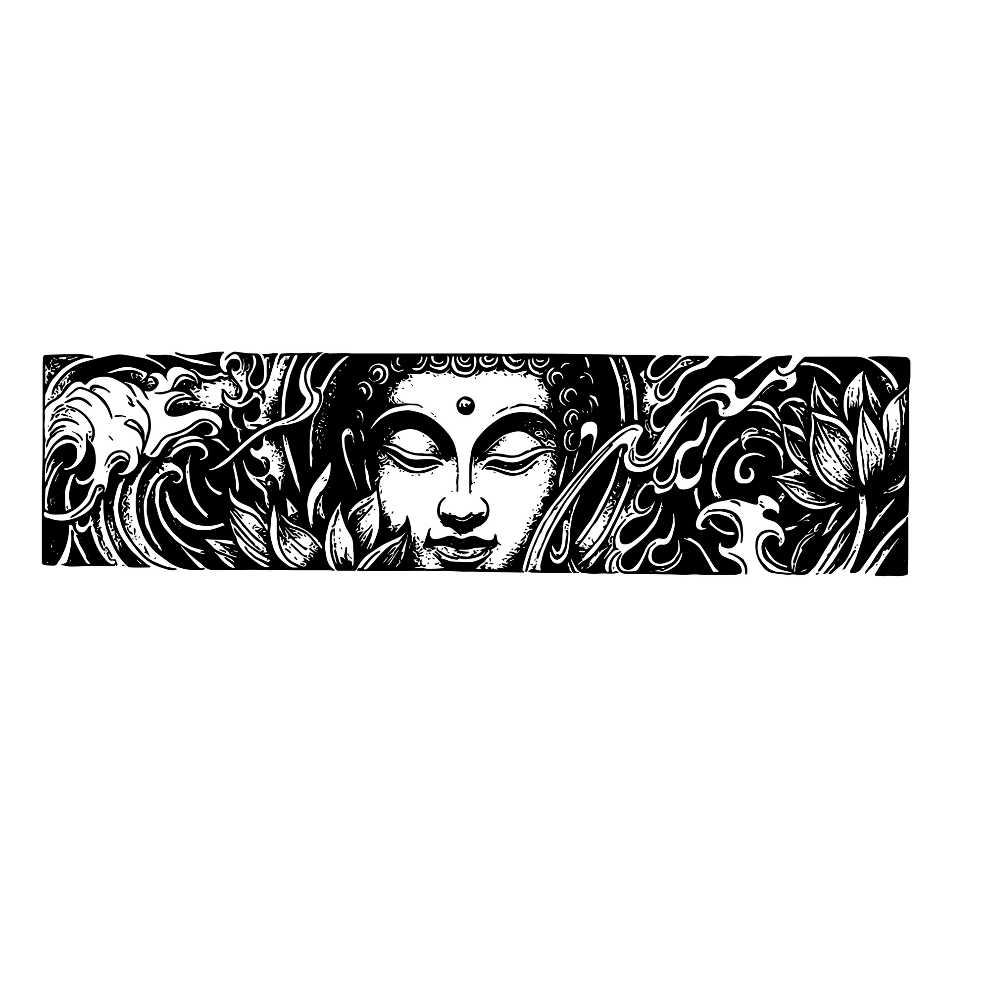 Sacred Serenity Buddha Armband Tattoo