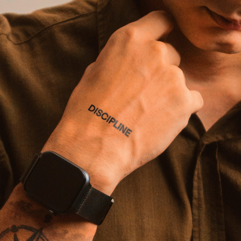 Discipline Tattoo on hand