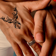 Deer Mode Tattoo on  hand