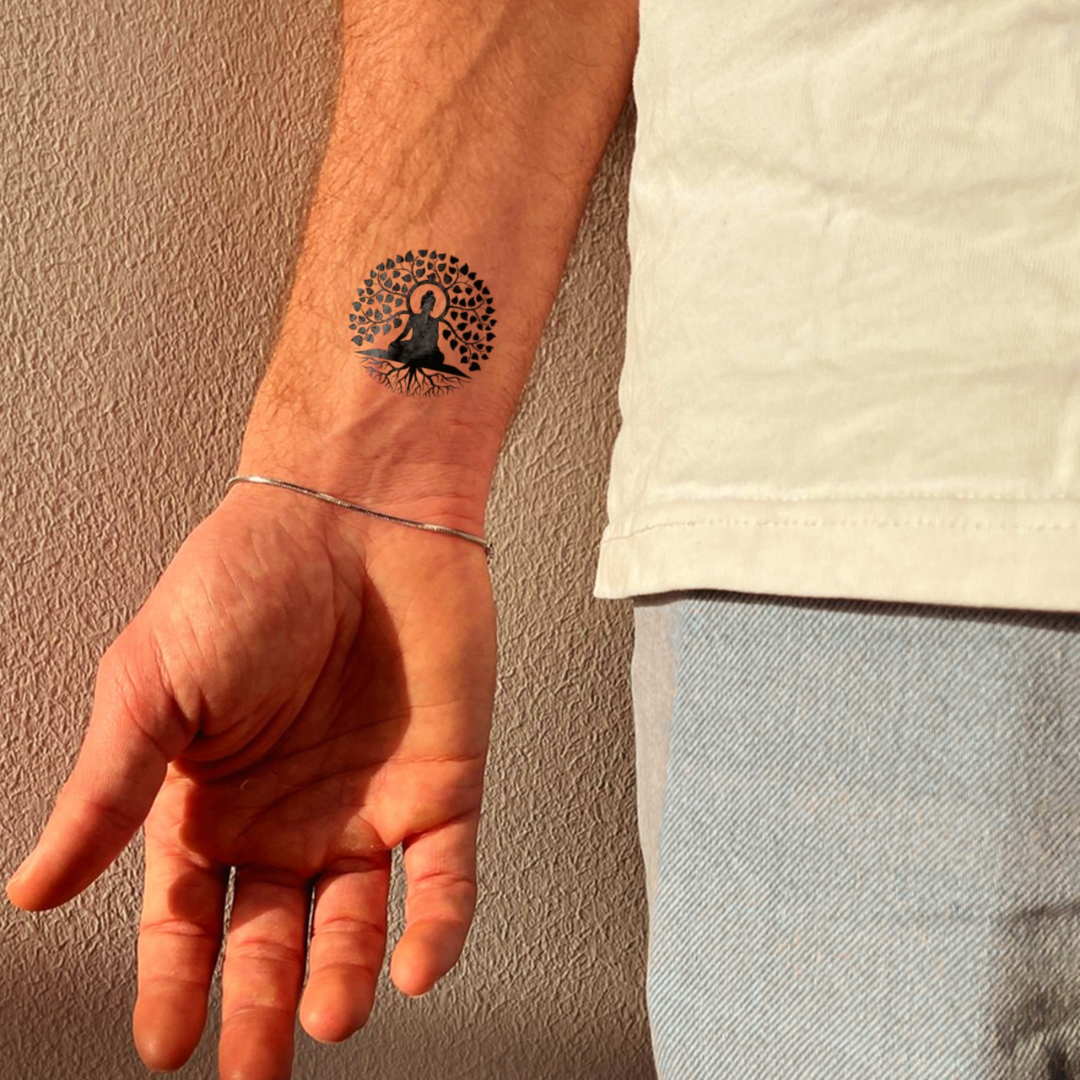 Enlightened Buddha Tattoo on wrist