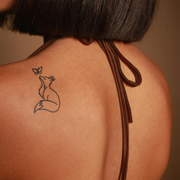 Foxy Flutters Tattoo on back 