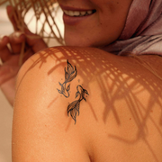 Mystic Koi Tattoo on shoulder 