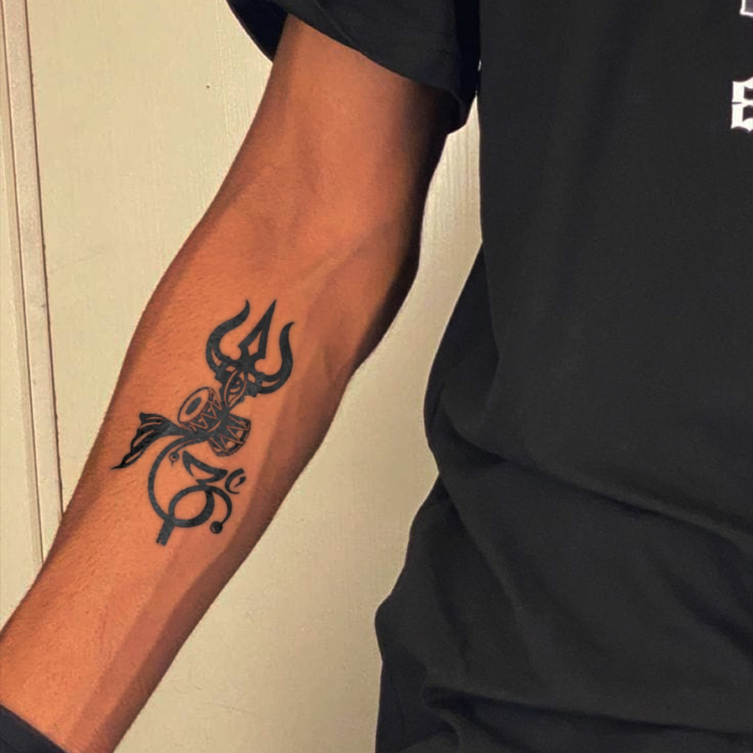 Divine Trishul Tattoo