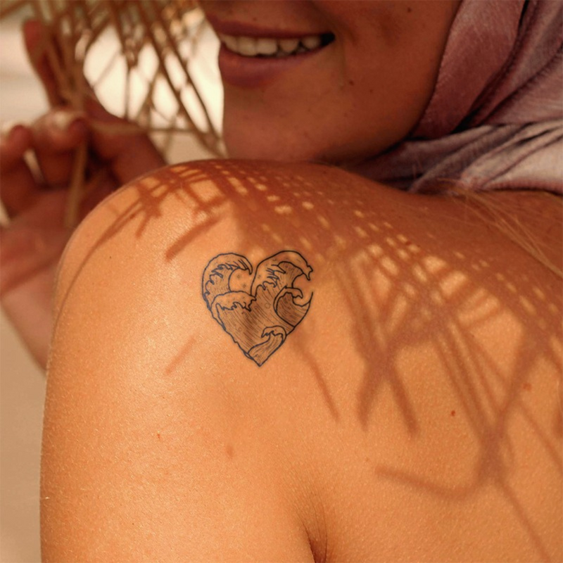 Wave of Emotions Tattoo on shoulder 