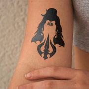 Trishula Power Tattoo on arm