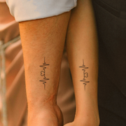 Couple Heartbeat on arm