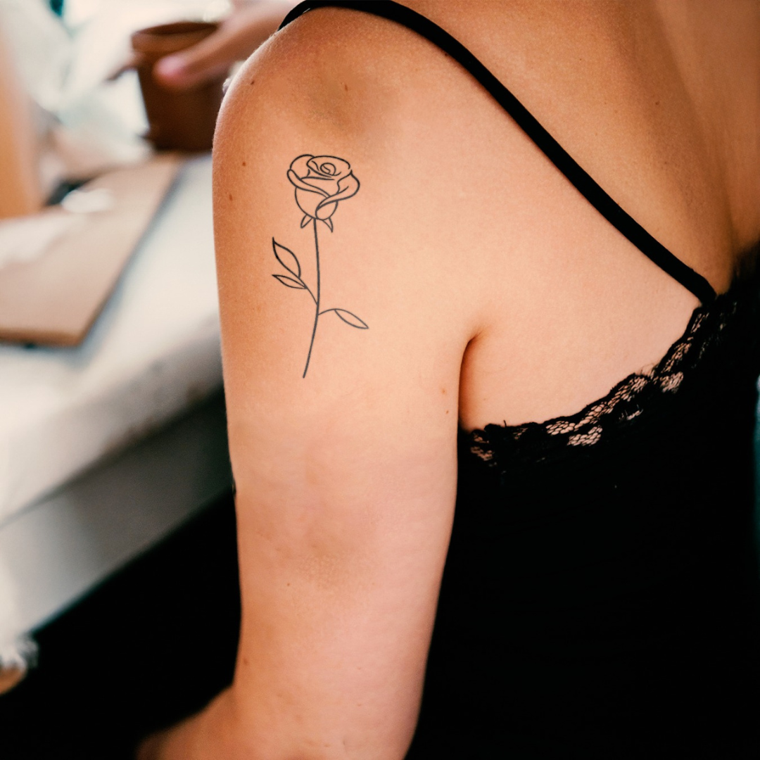 Plain Rose Tattoo