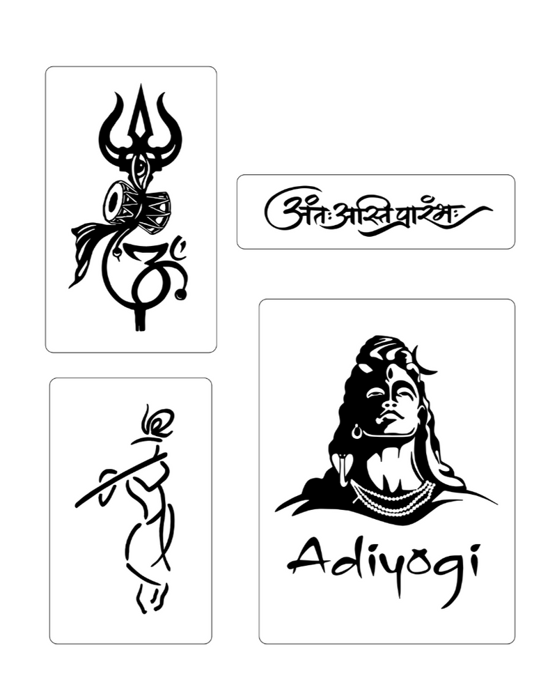 Spiritual Symbol (Pack of 4)