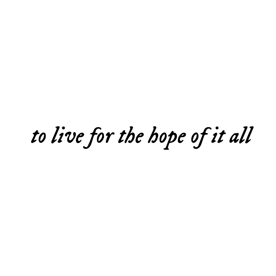 To live for the hope Tattoos