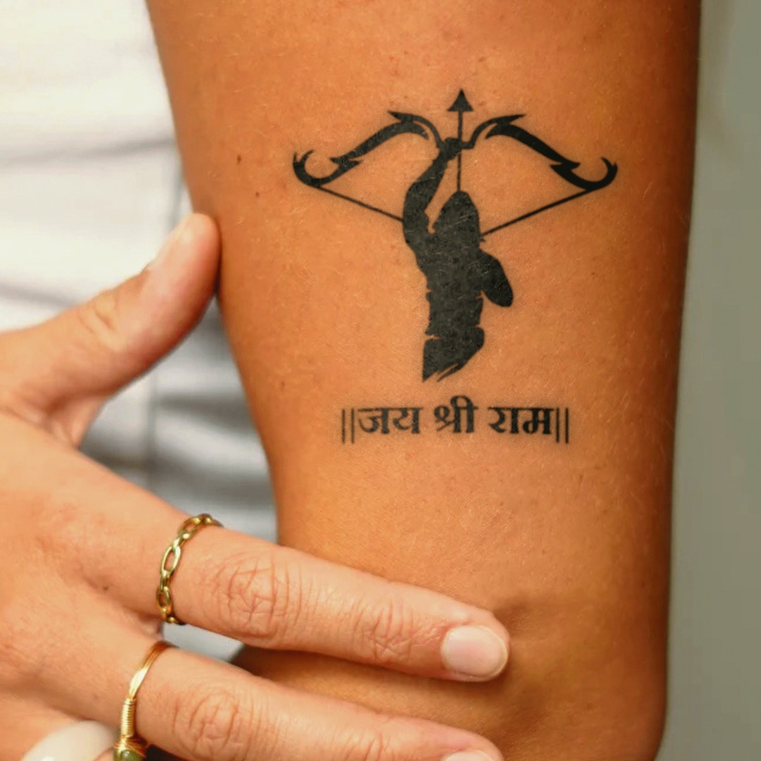 Jai Shree Ram on arm 