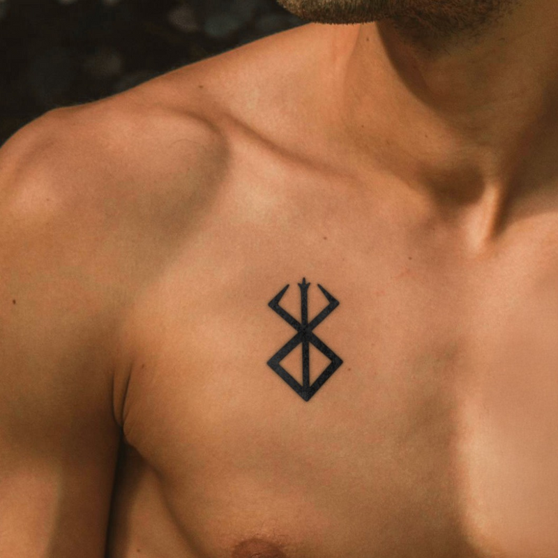 Berserk Symbol of Sacrifice Tattoo on chest