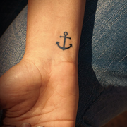 Anchor Tattoo on wrist