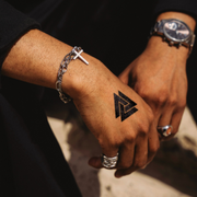 Bold Vikings Tattoo on hand 