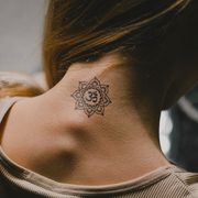 Inner Peace Om Symbol on neck 