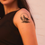 Midnight Wolf Tattoo on shoulder 