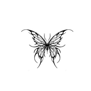 Venom Butterfly Tattoo stencil