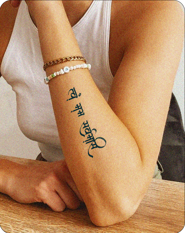 Sholk tattoos put on hand