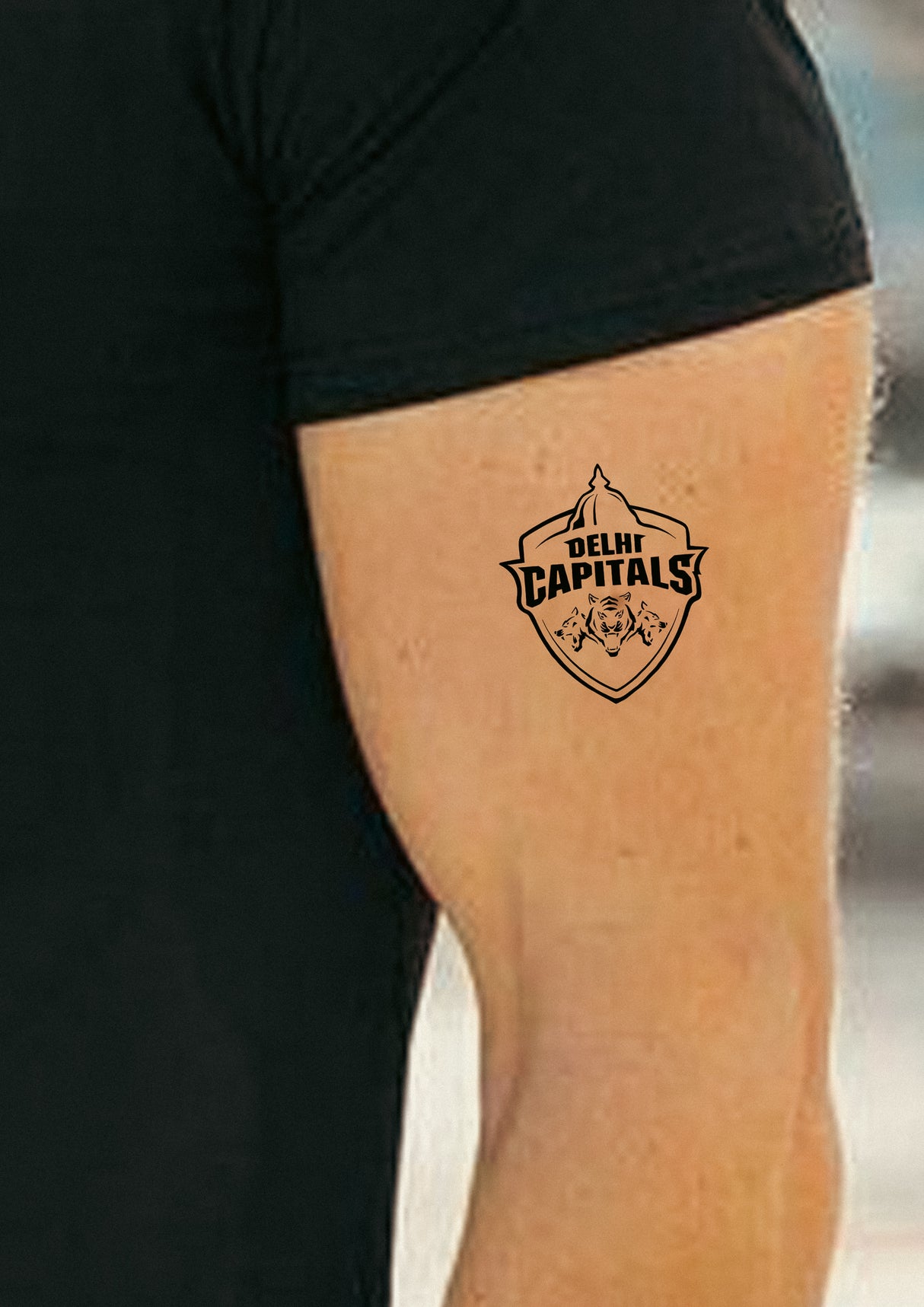 Delhi Capitals - IPL semi Permanent Tattoo
