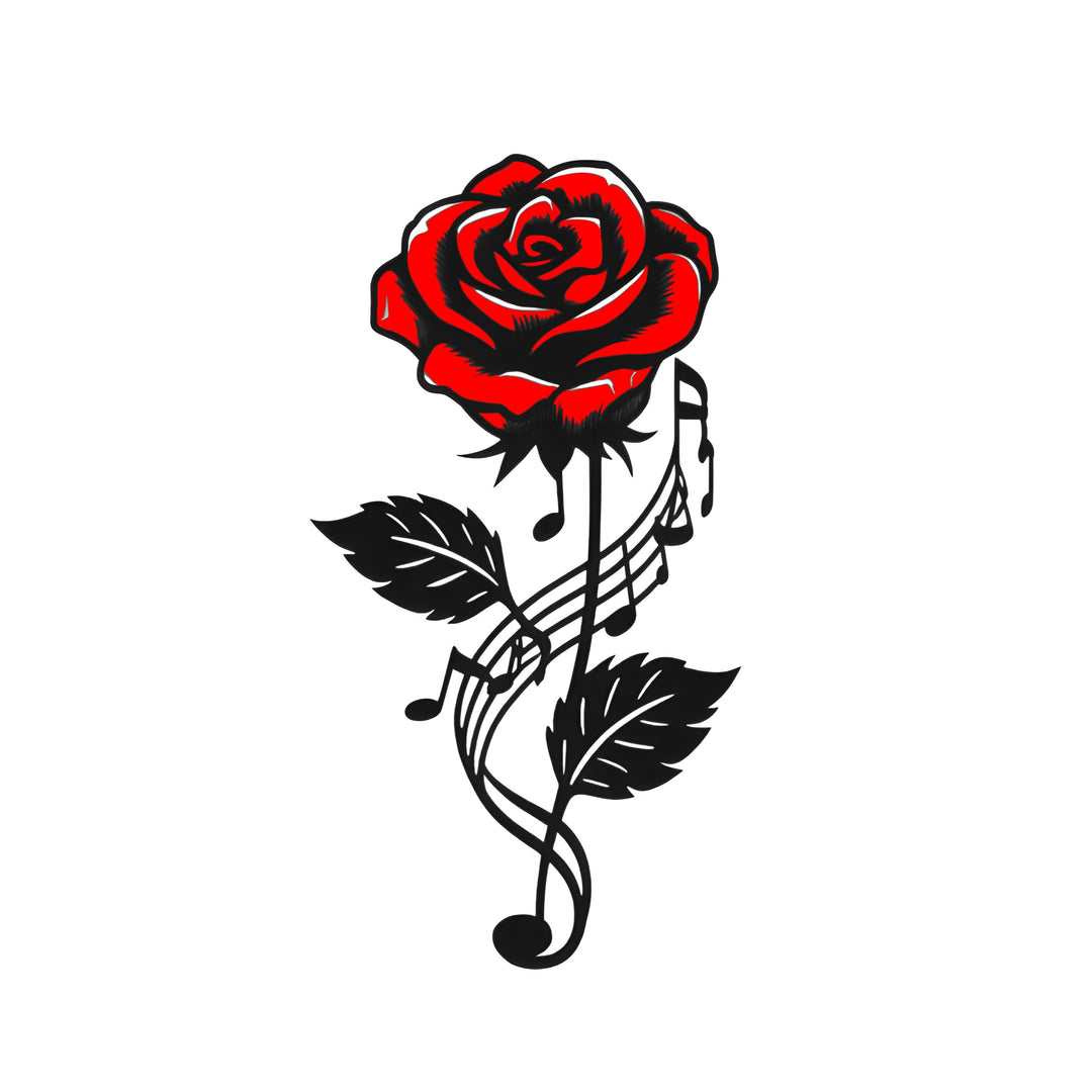 floral beat tattoo