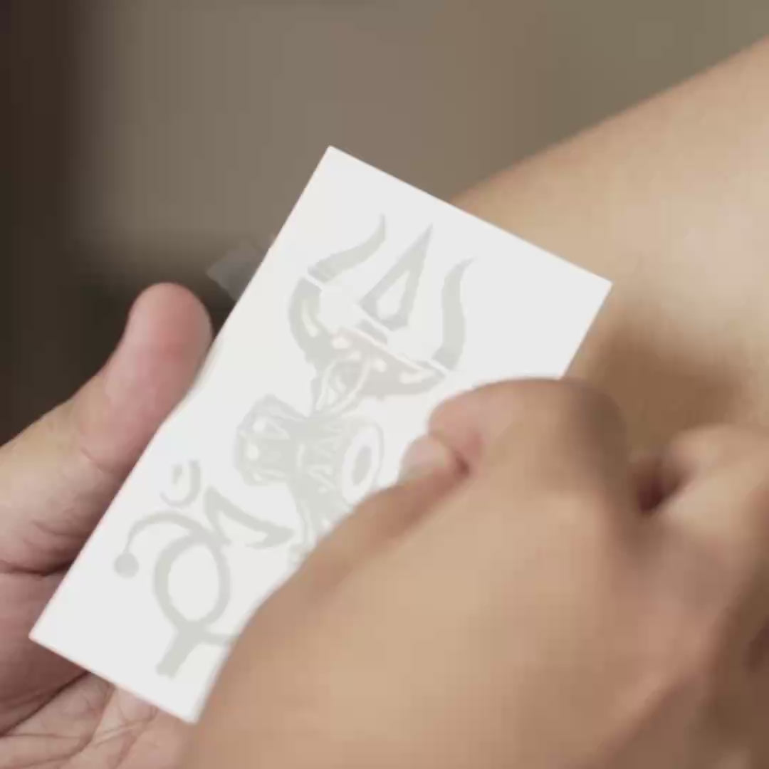 Load video: Divine Trishul Tattoo