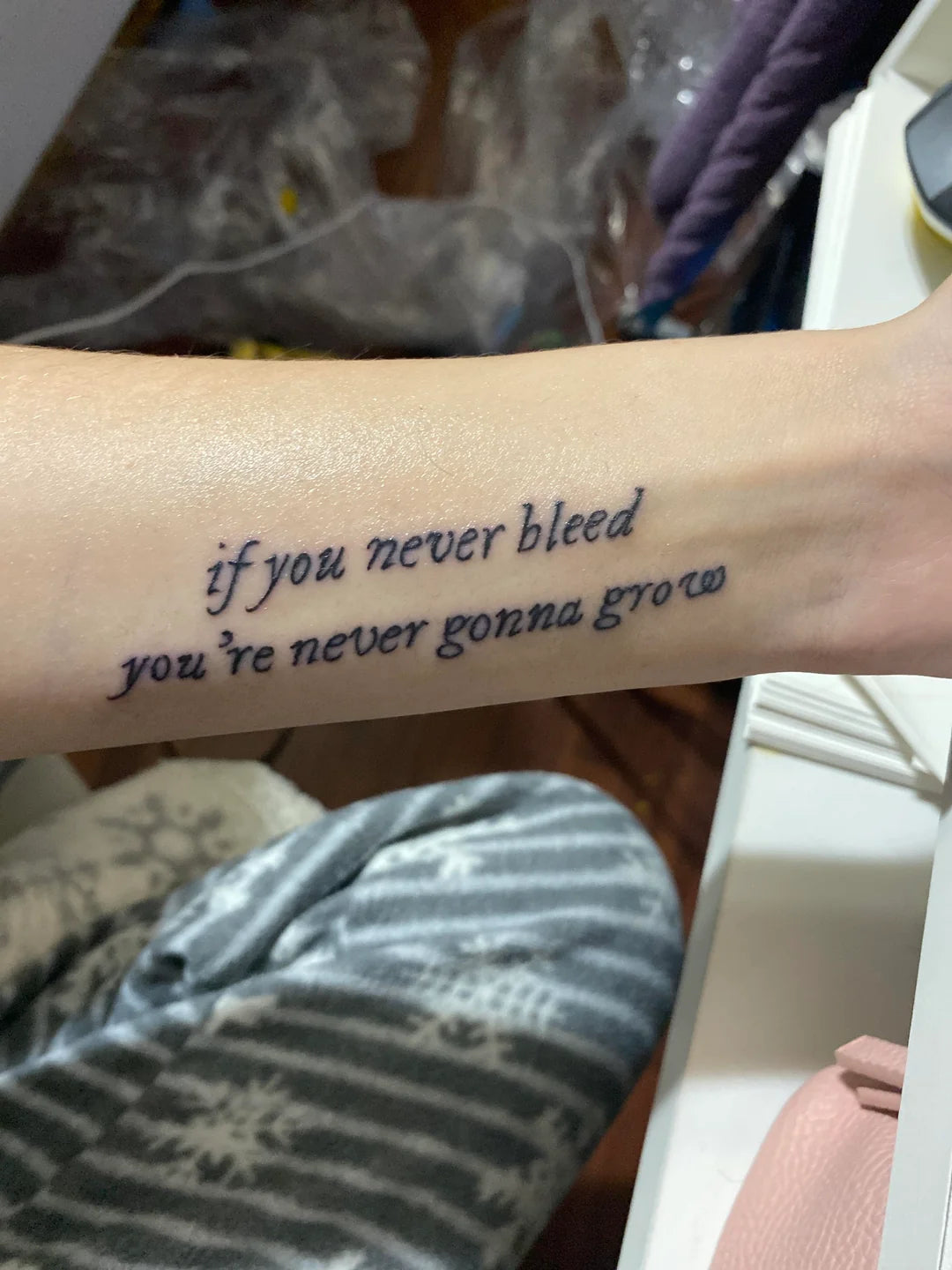 If you never bleed Semi Permanent Tattoo